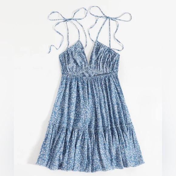 Blue Floral Sundress - Picture 2 of 4